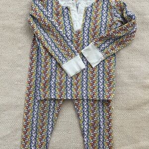 Roller Rabbit Rainbow Elephant Print Kids Pajamas